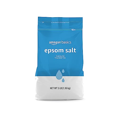 Amazon Basics Epsom Salt Soak, Magnesium Sulfate USP, 3 Pound, 1-Pack