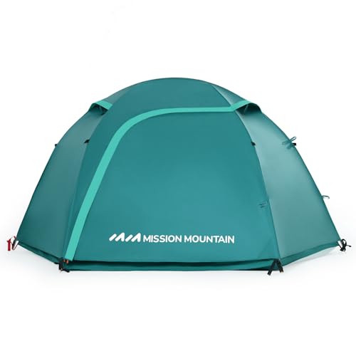 UltraPort Camping Tent, 2-Person Tent, Dome Tent for Camping and Hiking, Double Layer Waterproof Tent, Includes Rainfly and Carry Bag, Easy Setup in 5 Mins - Forest Green