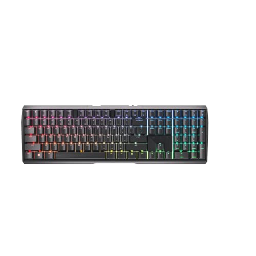 Cherry MX 3.0S Wireless Mechanical Gaming Keyboard. Aluminum Housing Built for Gamers w/MX Brown or Red Switches. RGB Backlit Color Display Over 16m Colors. (Black w/MX Brown Switches)