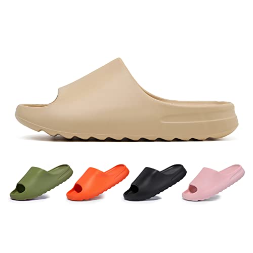 Homtechly Cloud Slippers For Women and Men,Comfort Lightweight Soft Pillow Slippers,Quick Drying Bathroom Shower Cloud Slides,Rubber Spa Open Toe Platform Slide Sandals for Indoor Outdoor Shoes