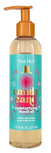 Tree Hut Bare Candy Cane Hydrating & Moisturizing Shave Oil, 7.7 fl oz.