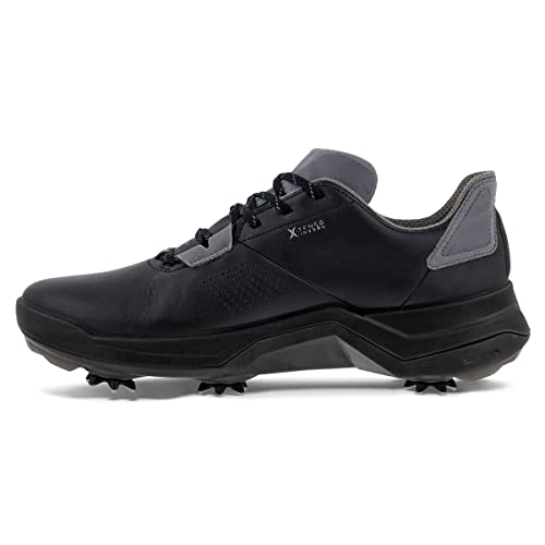 ECCO Men's Biom G5 Gore-TEX Waterproof Golf Shoe, Black/Steel, 9-9.5