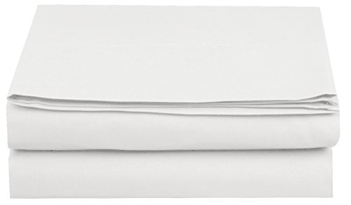 Luxury Flat Sheet on Amazon Elegant Comfort Wrinkle-Free 1500 Premier Hotel Quality 1-Piece Flat Sheet, King Size, White