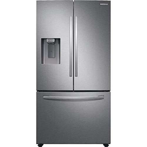 Samsung 27 Cu. Ft. Fingerprint Resistant Stainless Steel 3-Door French Door Refrigerator With External Water & Ice Dispenser