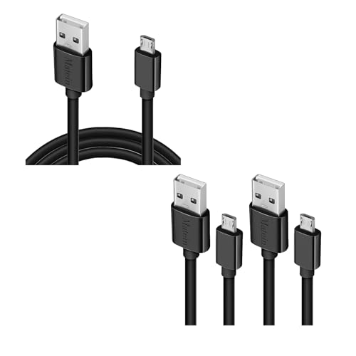 Android Charging Cable, 15Ft Charger Cable for PS4 Xbox One Controller, Durable Micro USB Cord Black. Micro USB Cable, [10Ft 2Pack]Extra Long Fast Charger Cord High Speed Durable USB Charging Cable