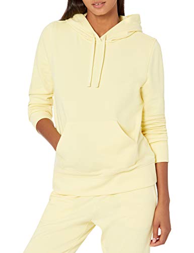 Amazon Essentials Women's Fleece Pullover Hoodie (Available in Plus Size), Light Yellow, Large