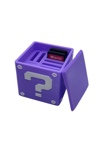 Designz3D Game Storage Case for Nintendo Switch Games and Micro SD Cards (Purple)