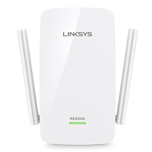 Linksys AC750 Boost Dual-Band Wi-Fi Gigabit Range Extender/Repeater RE6300 (Renewed)