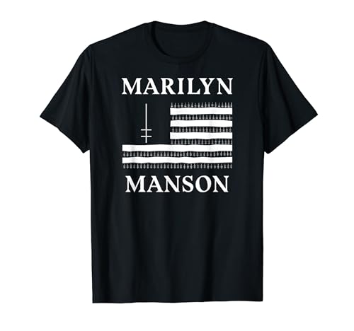 Marilyn Manson – Flag and Logo T-Shirt