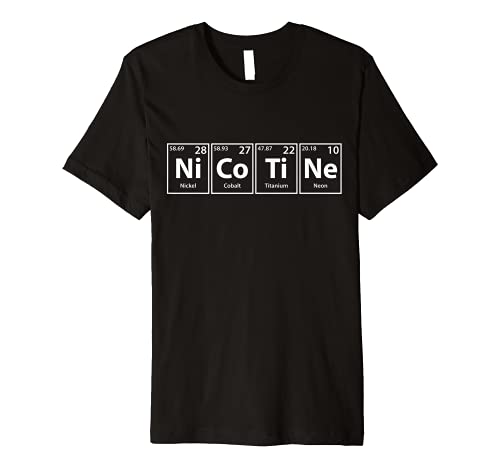 Nicotine Periodic Table Elements Spelling T-Shirt