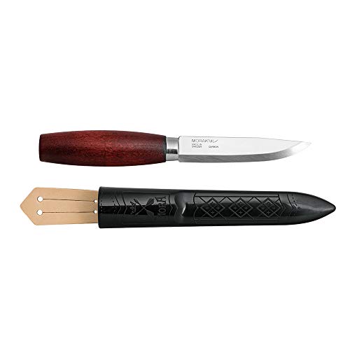 Morakniv 13604 Classic No. 2 4.13' Blade Red Stain Bird Handle Fixed Knife