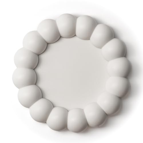MONEST Jewelry Tray (White Bubble 7”), Resin Jewelry Dish, Ring Dish, Trinket Dish, Trinket Tray, Ring Tray, Key Dish, Nightstand Tray