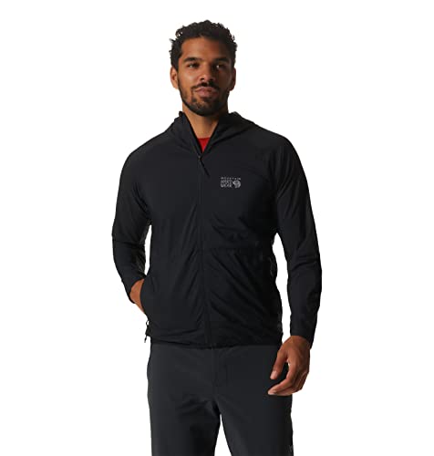 Mountain Hardwear Men's KOR Airshell Hoody, Black, X-Large