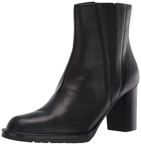 Aquatalia womens Betsy CALF/ELASTIC Weatherproof Ankle Bootie, Black/Black, 11 M US