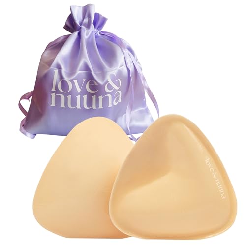 love & nuuna Double-Sided Sticky Push-Up Bra Inserts Reusable Adhesive Ultra Boost Boombra Padded Insert (US, Cup Band, A, B, Ultra Lift, Nude)