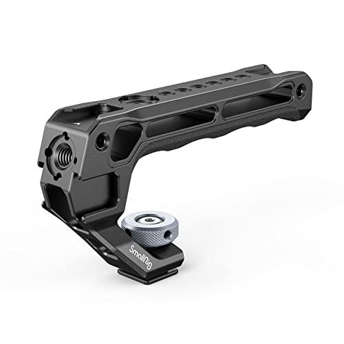 SmallRig Lightweight Cold Shoe Top Handle, Grip for DSLR Camera Cage, Universal Top Handle with 5 Cold Shoe Adapters and Cold Shoe Base (Lite) - 3764