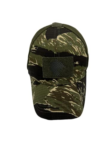 FIELDCRAFT Adjustable Tactical MACV-SOG Trucker Hat - Tiger Stripe Camo