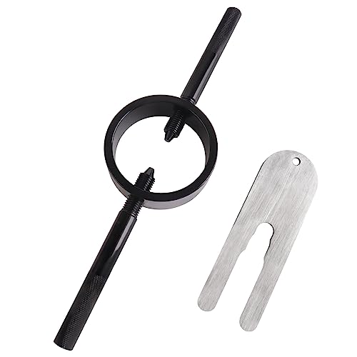 PUWIGO Fork Spring Compressor Tool Kit Universal Motorcycle Fork Compression Tool Works with Most Upside Down Streetbike & Motorcycle Forks