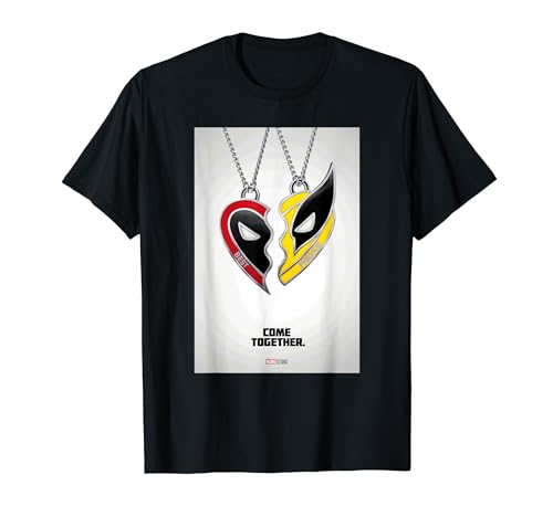 Marvel Studios Deadpool & Wolverine Friends Heart Poster T-Shirt