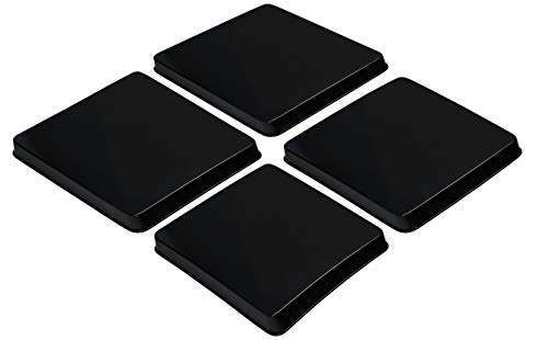 Reston Lloyd G-105-B Square Gas Stove Burner Covers, Set of 4, Black, 9' x 0.75' x 9' (Length x Width x Height)