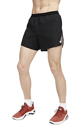 Nike Dri-FIT ADV AeroSwift Men's 4' Brief-Lined Racing Shorts, Black, Small