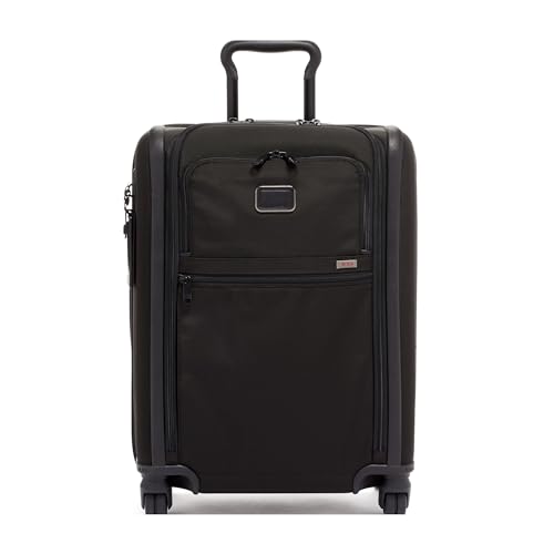 TUMI - Alpha Continental Expandable 4-Wheeled Carry-On - Roller Bag for Extended Trips or Weekend Getaways - Carry-On Luggage with 4 Spinner Wheels - Travel Suitcase for Men & Women - Black