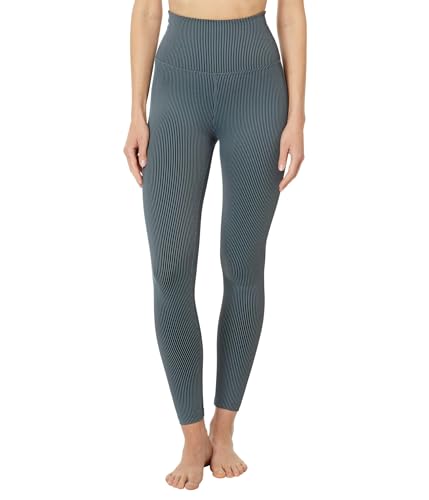 Beyond Yoga Womens Dimensions High Waisted Midi Legging Storm Large