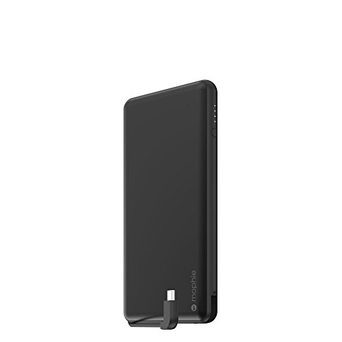 Mophie powerstation Plus XL USB-C - Universal External Battery with built in Cables (12,000mAh) - Matte Black (4114_PSPLUS-USBC-12K-MBK)