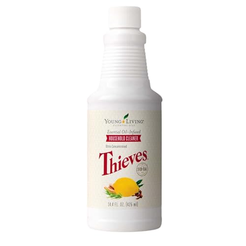 Thieves Household Cleaner - Plant-Based natural cleaning product for home Solutions for a Happy, Healthy Home - 14.4 fl oz - Young Living's Signature thieves essential oil cleaner Blend