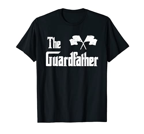 Mens The Guardfather Funny Meme Color Guard Proud Dad Colorguard T-Shirt