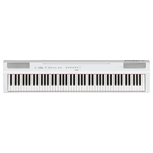 Yamaha P125A, 88-Key Weighted Action Digital Piano with Power Supply and Sustain Pedal (P125AWH)