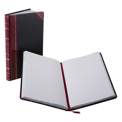 Boorum & Pease Record and Account Book with Black and Red Cover