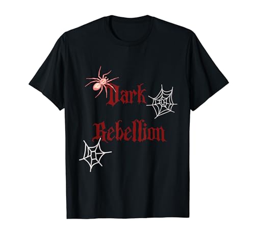 Dark Rebellion Quiet Anarchy Spider Punk Whispers Scream T-Shirt