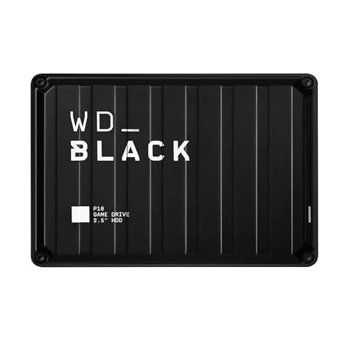 WD_BLACK 4TB P10 Game Drive, Portable External Hard Drive, Works with Playstation, Xbox, & PC - WDBA3A0040BBK-WESN