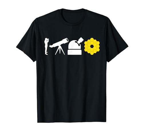 Evolution Of Astronomy Telescopes James Webb Space Telescope T-Shirt