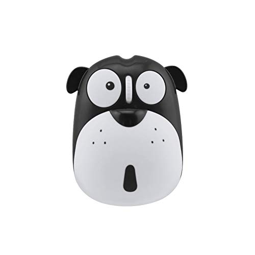 FLY WAY Cute Wireless Mouse, Cartoon Dog 2.4GHz Rechargeable Cordless Mouse with Nano USB Receiver Children Mice Kids Gaming Mouse for Notebook,Laptop,PC,Desktop (Black)