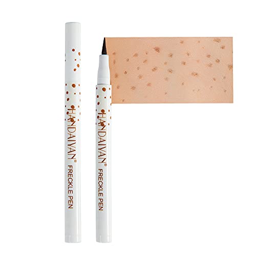 AKARY Freckle Pen Professional Lifelike Face Concealer Point Out Natural Waterproof Longlasting Soft Artificial Fine Makeup Freckle Pen Life Face Decoration (#01 Light Brown)