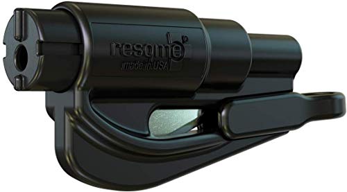 RESQME The Original Keychain Car Escape Tool, Made in USA, unisex-adult, (Black), Single Pack (01.100.01)