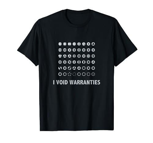 I Void Warranties Nerdy Geeky Funny T Shirt For IT