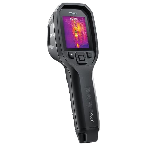 FLIR TG267 Thermal Imaging Camera with Bullseye Laser: Commercial Grade Infrared Camera for Building Inspection, HVAC and Electrical