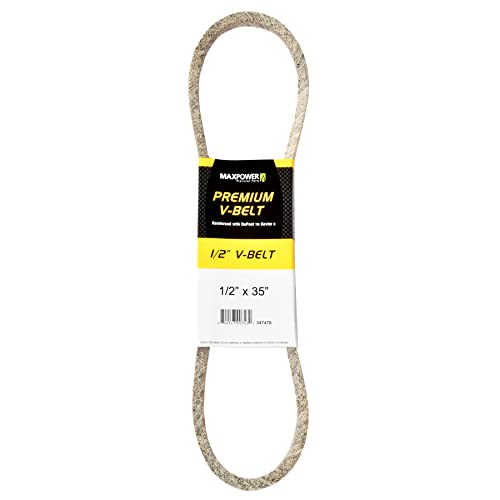 Maxpower, 1/2' x 35' 347478 Premium Belt Reinforced with Kevlar Fiber Cords, Brown