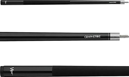 Viper by GLD Products Graphstrike Fiberglass Graphite Composite Billiard/Pool Cue, 57-Inch, 2-Piece, Black