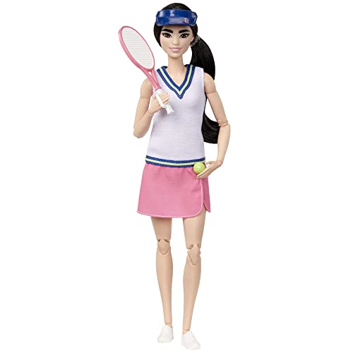 Barbie Doll & Accessories, Career Tennis Player Doll with Racket and Ball 22 Inch