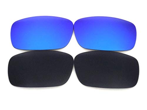 Galaxy Replacement Lens For Oakley Chainlink Sunglasses Black/Blue Polarized