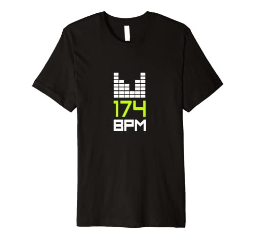 Drum and Bass 174 BPM DnB Music Liquid Jungle EDM Premium T-Shirt