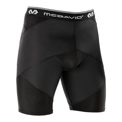 McDavid MD8200 Men's Super Cross Compression Boxer Briefs Muscle Stabilizer Reduce Muscle Strain, for Hip Surgery, Football Baseball Rehab with Hip Spica