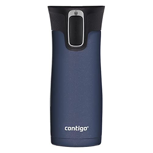 Contigo West Loop Stainless Steel Vacuum-Insulated Travel Mug with Spill-Proof Lid, Keeps Drinks Hot up to 5 Hours and Cold up to 12 Hours, 16oz Midnight Berry
