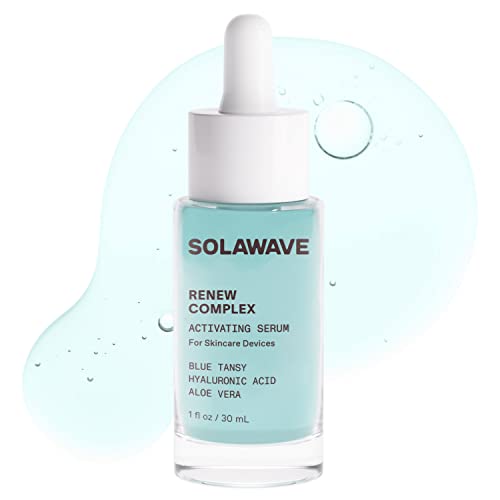 Solawave Renew Complex Serum for Face and Neck | Boost the Effects of SolaWave Facial Wand | Red Light Therapy for Face and Microcurrent Facial Device for Anti-Aging and Skin Tightening | Pack of 1