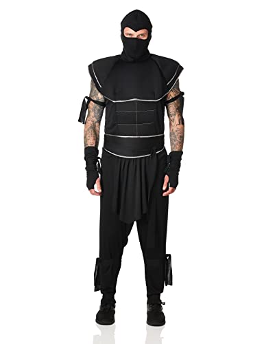 Adult Ninja Warrior Costume Large Black