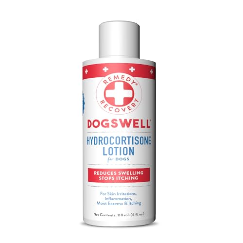 DOGSWELL Remedy + Recovery 0.5% Hydrocortisone Lotion for Dogs, 4 oz. (Packaging May Vary)